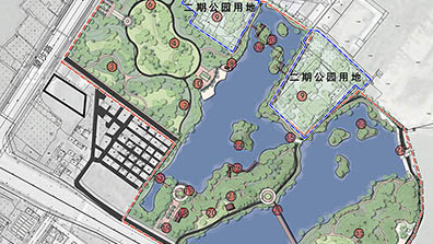 梅沙村濕地公園規劃設計總平面圖